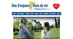 Desktop Screenshot of maryse-pourlavie.com
